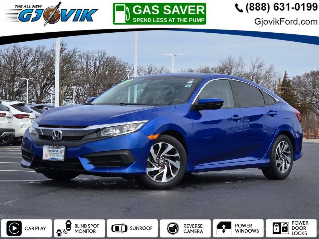 2017 Honda Civic EX — Sedan — 76,948 mi — Plano, IL