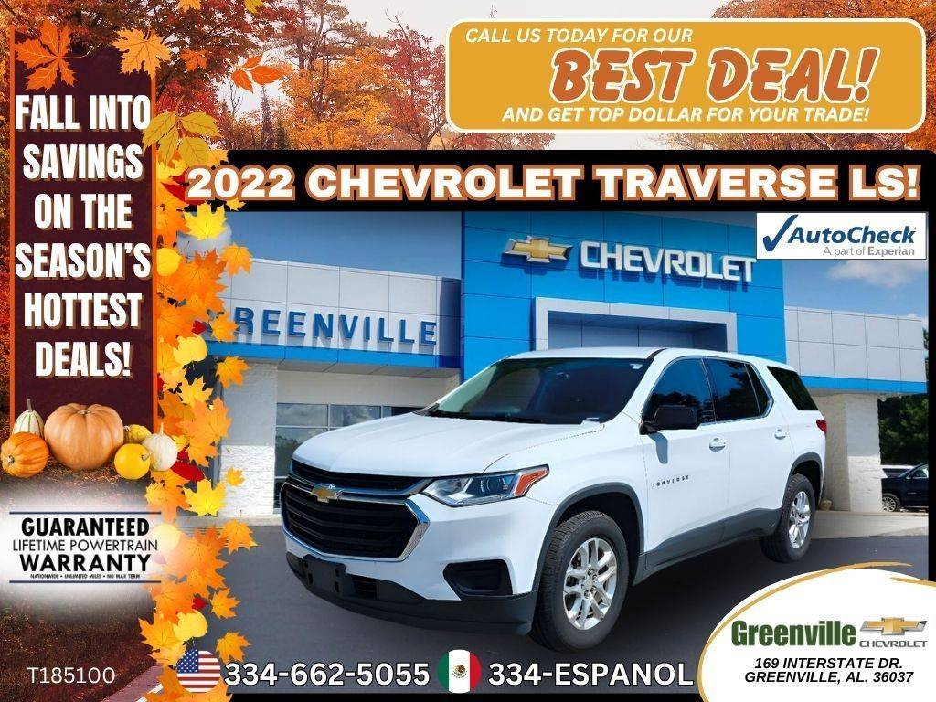 2022 Chevrolet Traverse LS — SUV — 94,862 mi — Greenville, AL