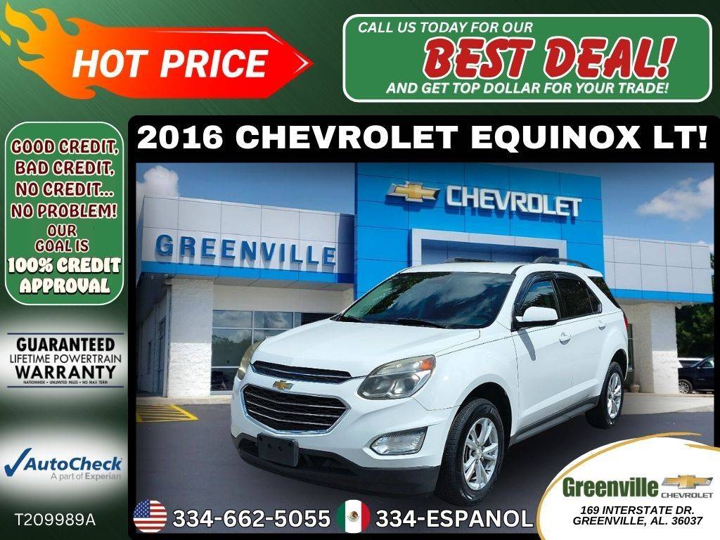 2016 Chevrolet Equinox LT — SUV — 58,233 mi — Greenville, AL