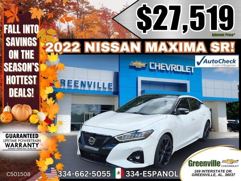 2022 Nissan Maxima SR — Sedan — 74,099 mi — Greenville, AL