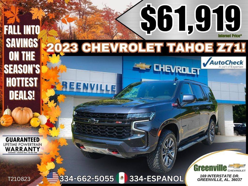 2023 Chevrolet Tahoe Z71 — SUV — 59,965 mi — Greenville, AL