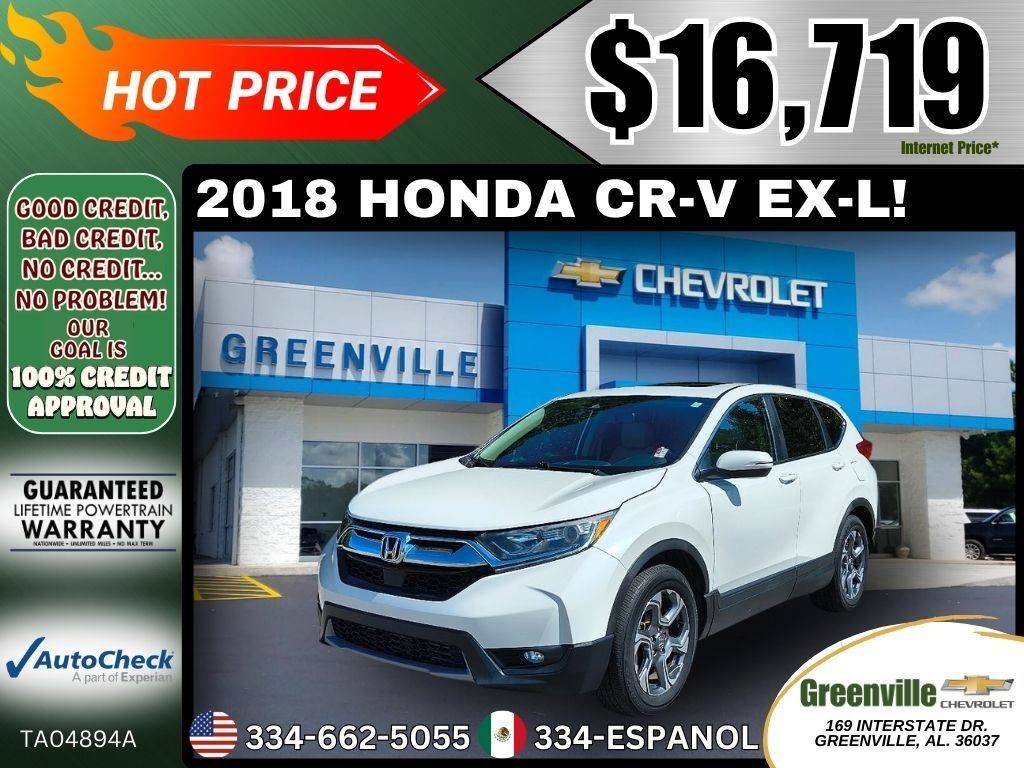 2018 Honda CR-V EX-L — SUV — 18,743 mi — Greenville, AL