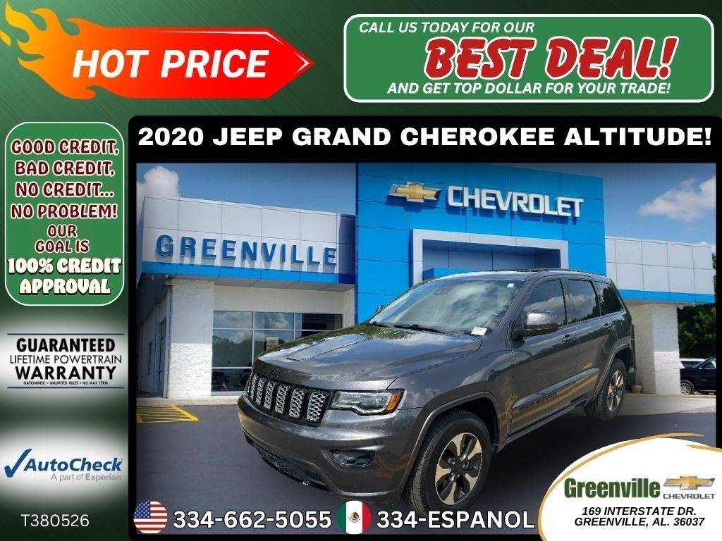 2020 Jeep Grand Cherokee Altitude — SUV — 64,833 mi — Greenville, AL