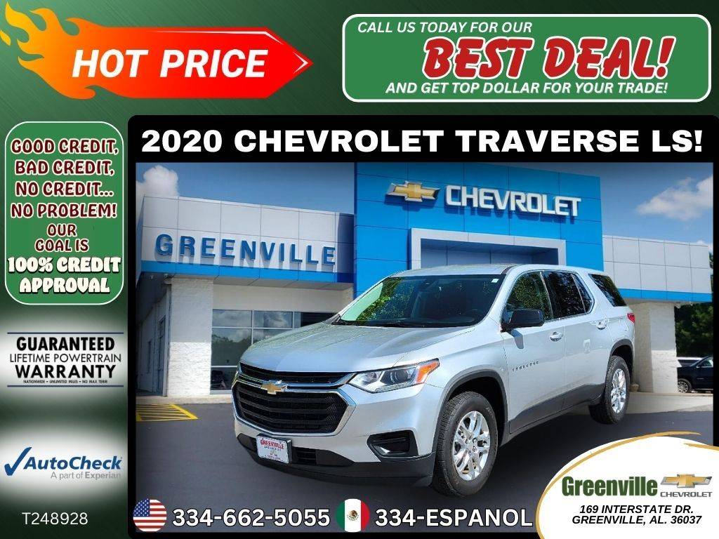 2020 Chevrolet Traverse LS — SUV — 82,554 mi — Greenville, AL