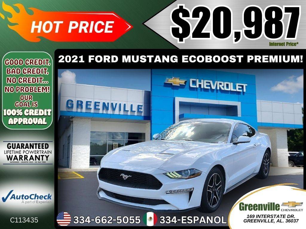 2021 Ford Mustang EcoBoost Premium — Coupe — 74,521 mi — Greenville, AL