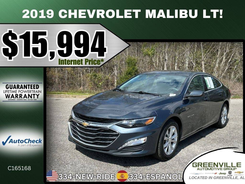 2019 Chevrolet Malibu LT — Sedan — 89,183 mi — Greenville, AL