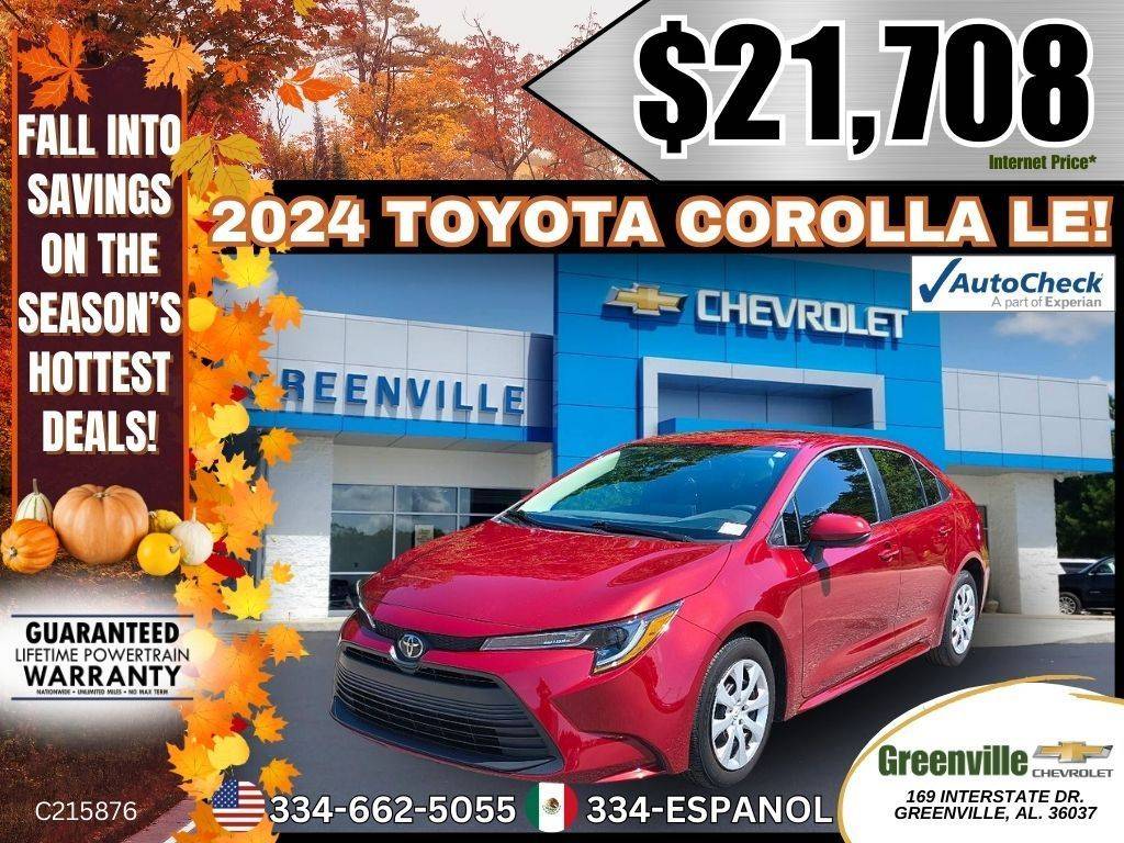 2024 Toyota Corolla LE — Sedan — 14,953 mi — Greenville, AL