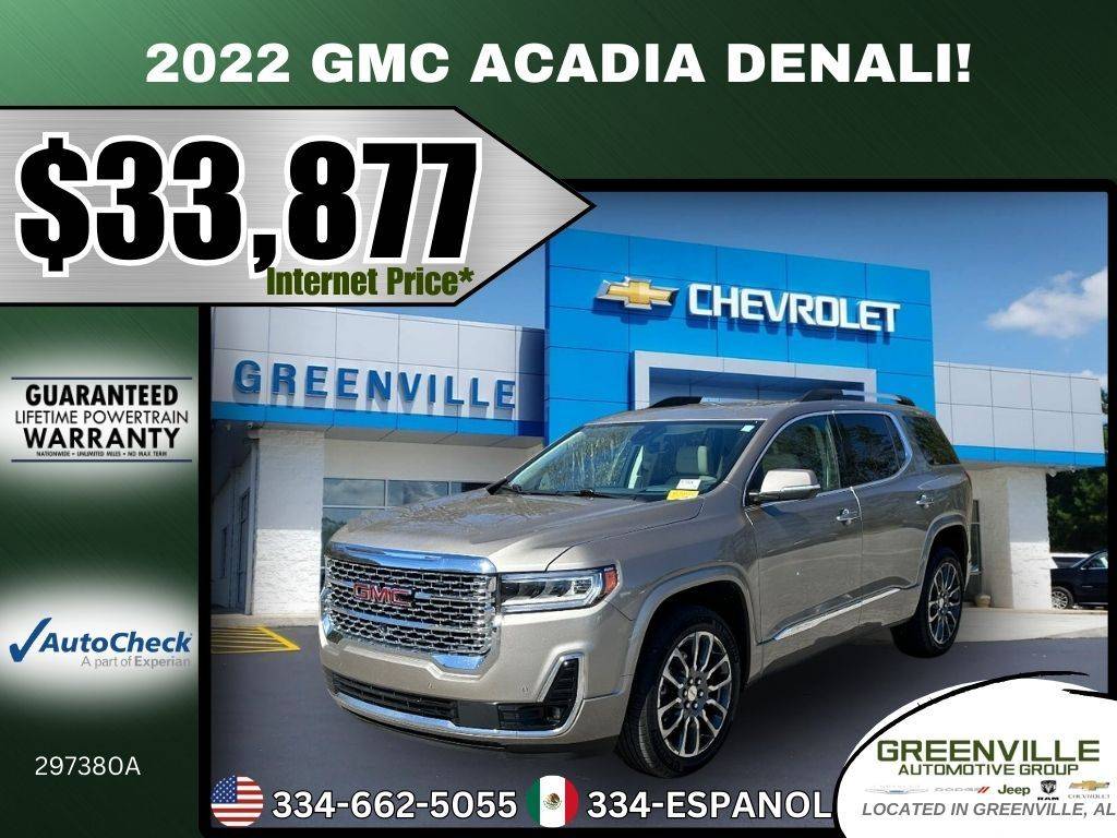 2022 GMC Acadia Denali — SUV — 32,605 mi — Greenville, AL