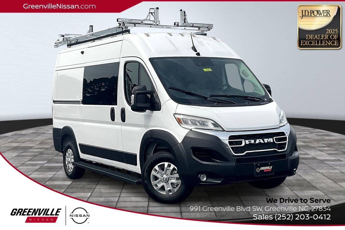 2025 Ram ProMaster Cargo Van SLT 1500 — Cargo Van — 313 mi — Greenville, NC