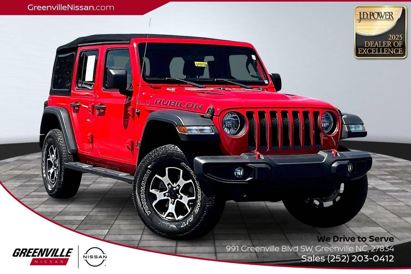 2020 Jeep Wrangler Rubicon — SUV — 68,720 mi — Greenville, NC