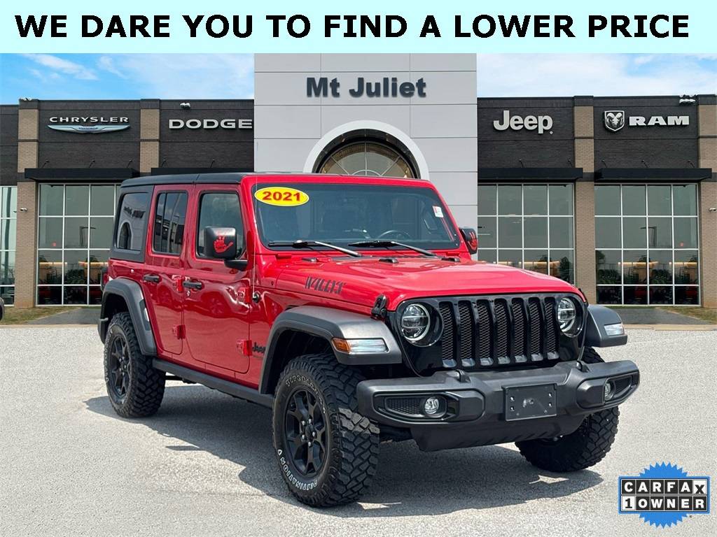 2021 Jeep Wrangler Willys — SUV — 66,726 mi — Mount Juliet, TN