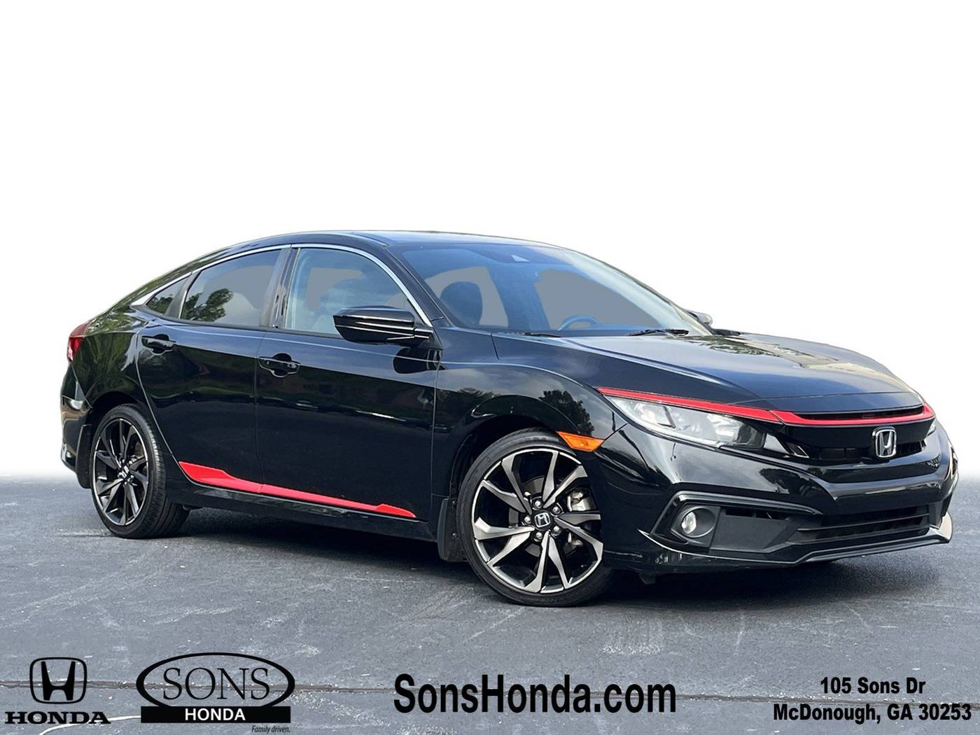 2019 Honda Civic Sport — Sedan — 85,489 mi — McDonough, GA
