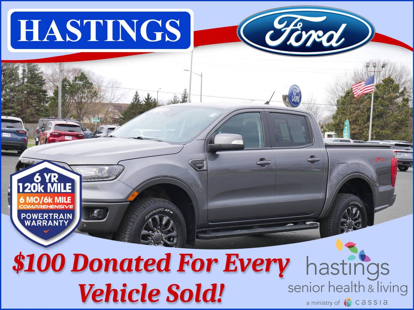 2022 Ford Ranger Lariat — Pickup Truck — 35,296 mi — Hastings, MN