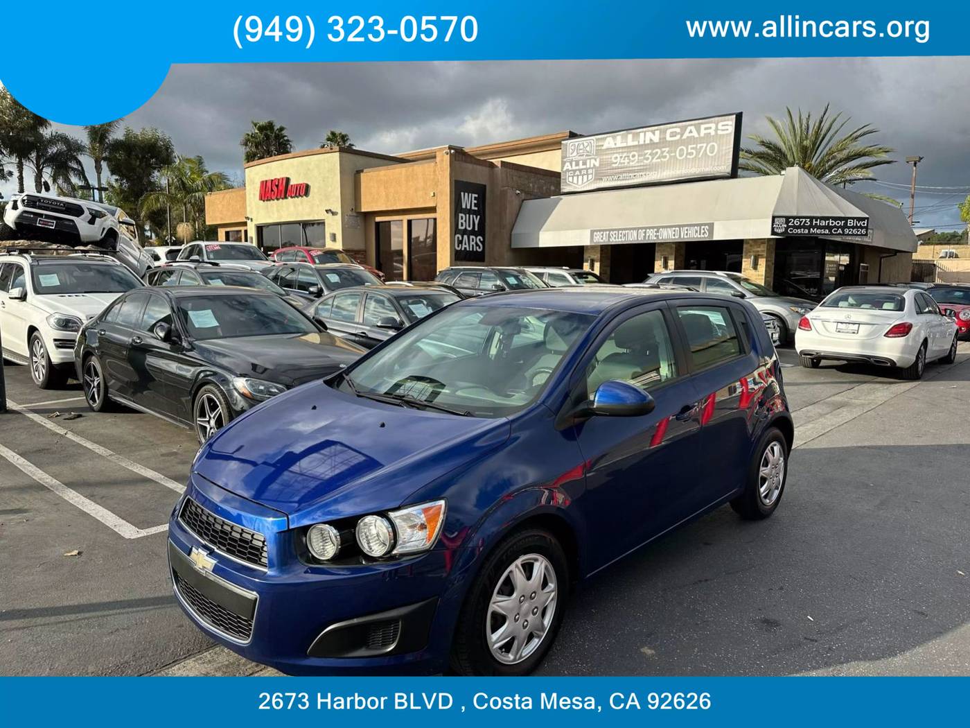 2013 Chevrolet Sonic LS — Hatchback — 55,843 mi — Costa Mesa, CA