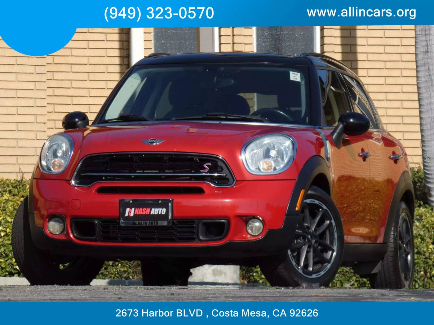 2015 MINI Countryman Cooper S — SUV — 72,016 mi — Costa Mesa, CA