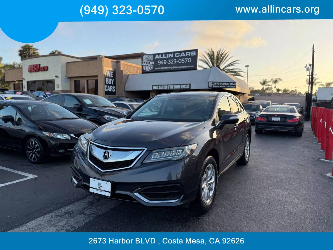 2016 Acura RDX Standard — SUV — 107,655 mi — Costa Mesa, CA