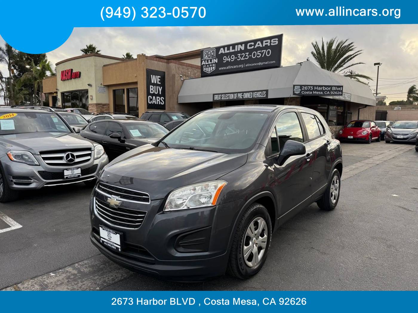 2016 Chevrolet Trax LS — SUV — 83,447 mi — Costa Mesa, CA
