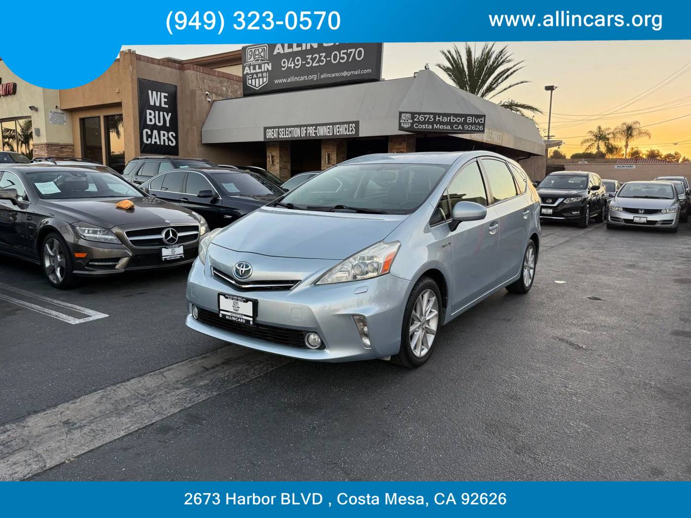 2013 Toyota Prius v Five — Wagon — 94,743 mi — Costa Mesa, CA