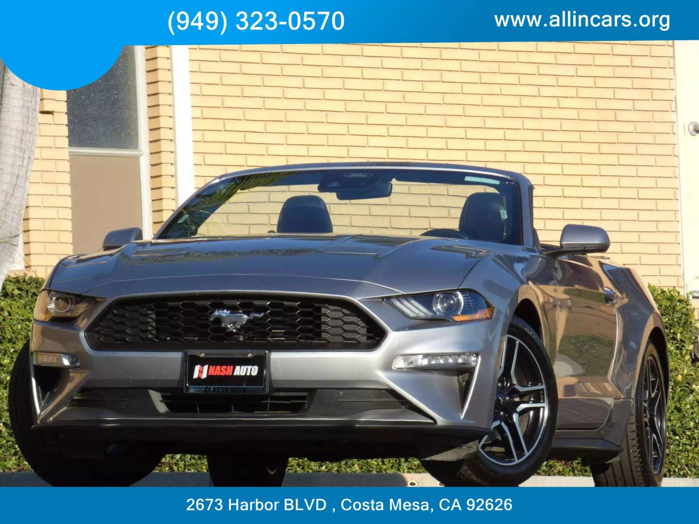 2021 Ford Mustang EcoBoost Premium — Convertible — 76,714 mi — Costa Mesa, CA