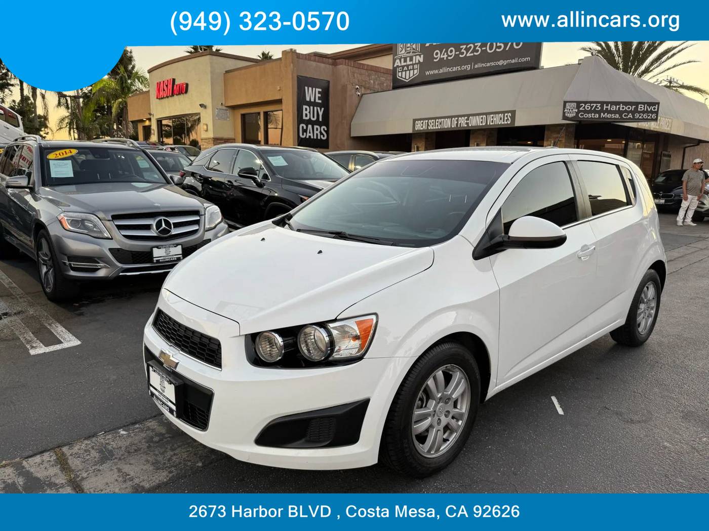 2016 Chevrolet Sonic LT — Hatchback — 95,131 mi — Costa Mesa, CA