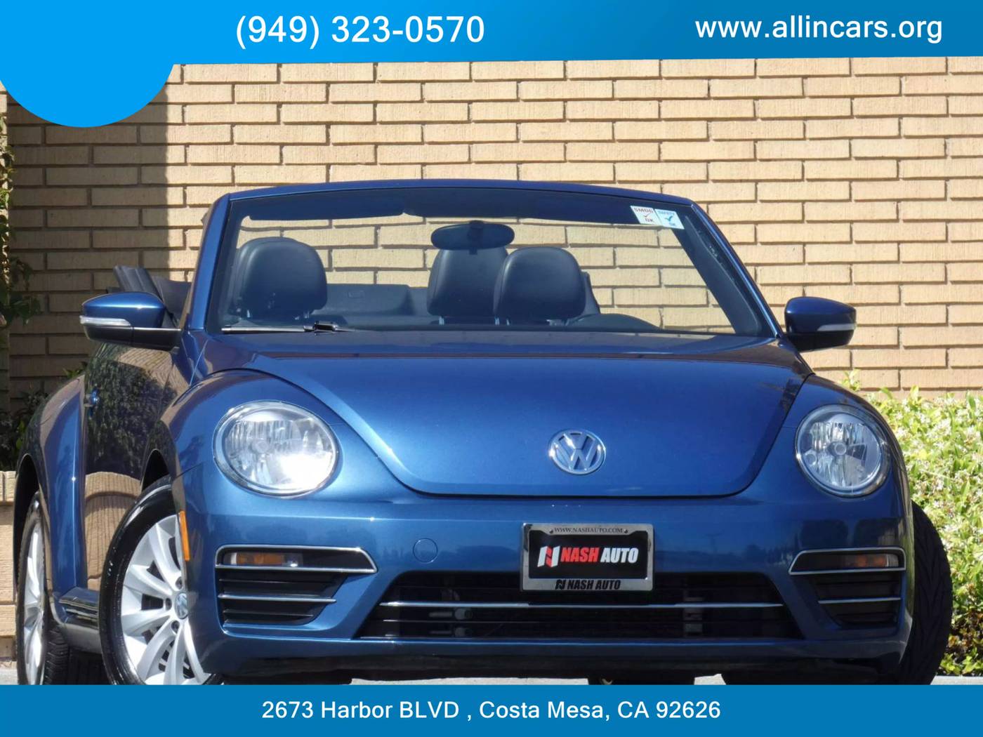 2019 Volkswagen Beetle S — Convertible — 83,738 mi — Costa Mesa, CA