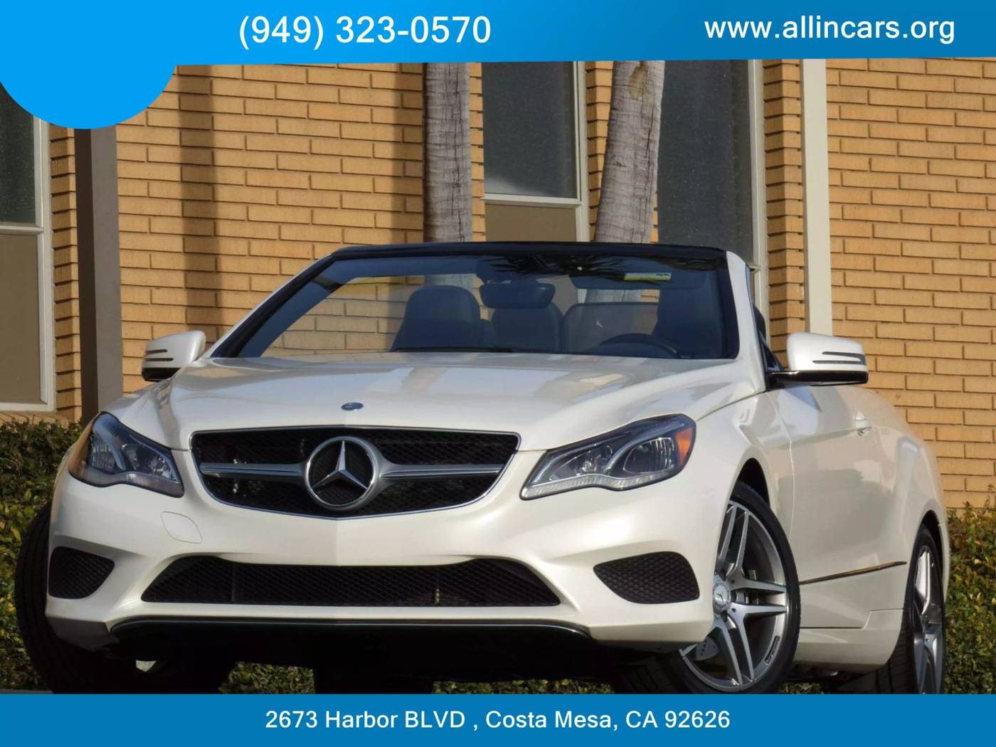 2014 Mercedes-Benz E-Class E 350 — Convertible — 58,439 mi — Costa Mesa, CA
