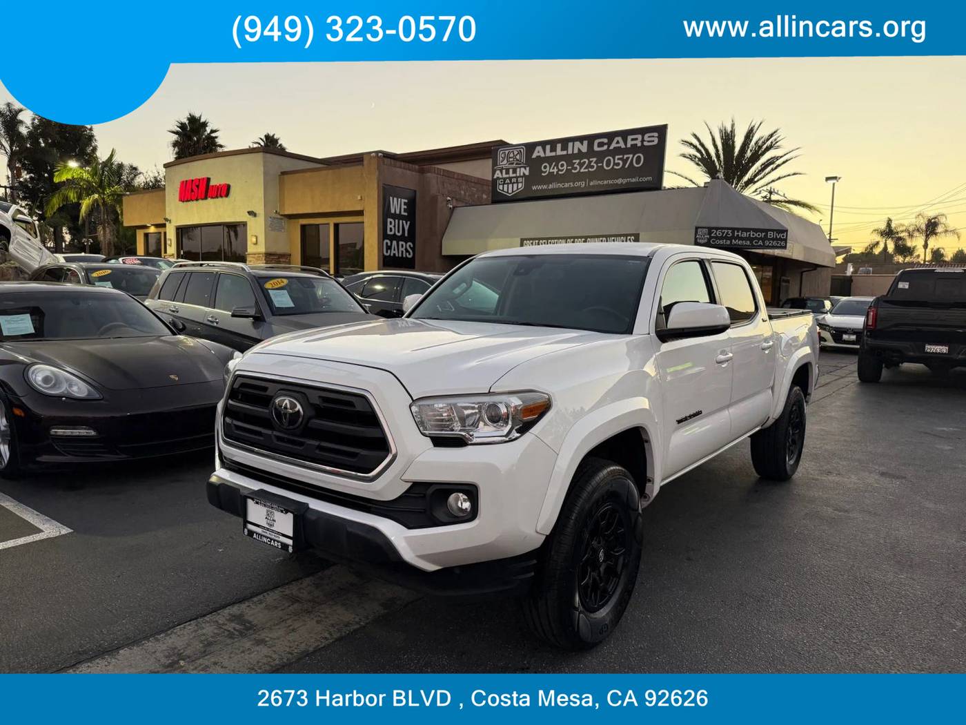 2019 Toyota Tacoma SR5 — Pickup Truck — 100,998 mi — Costa Mesa, CA