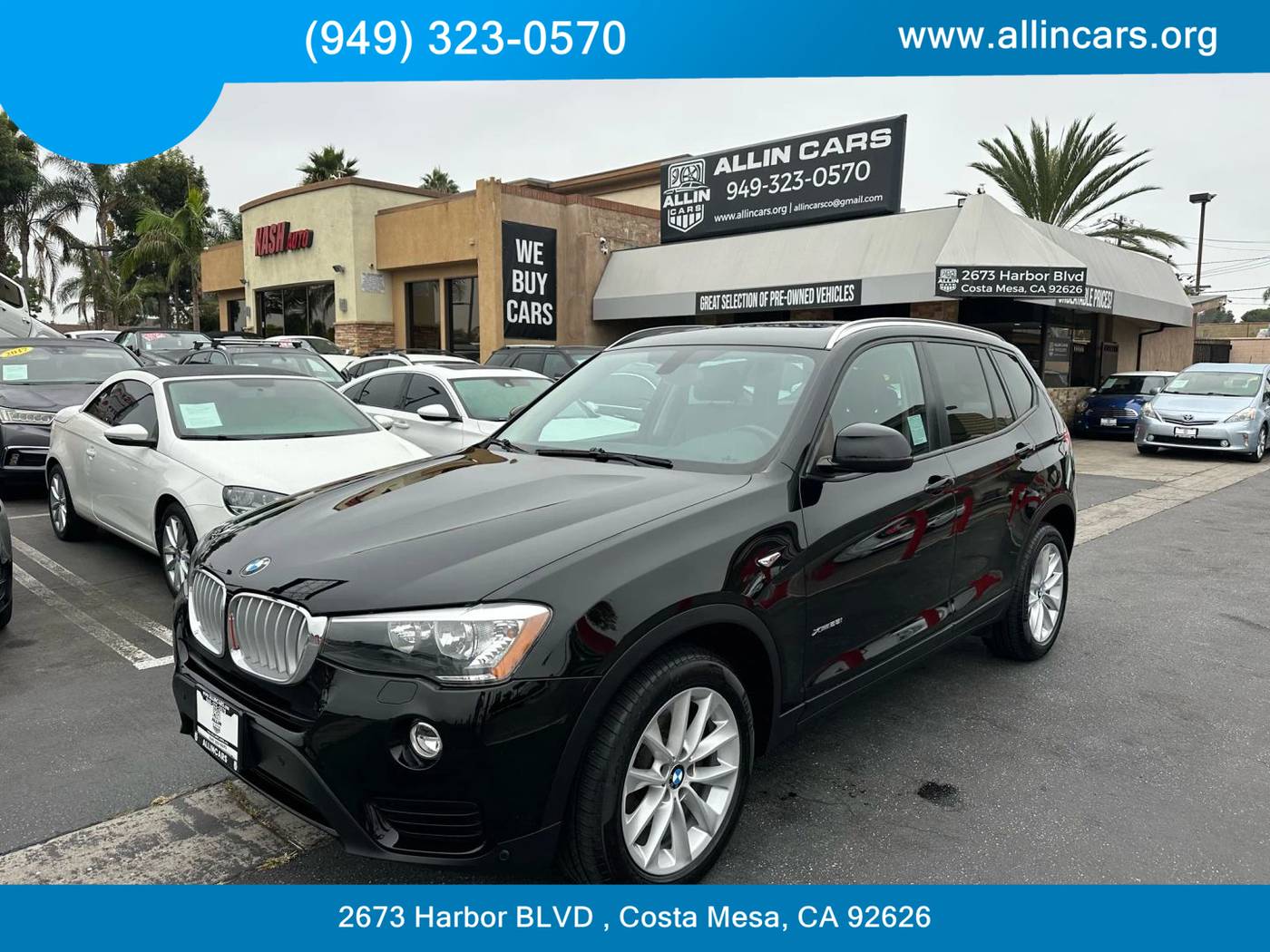 2015 BMW X3 28i — SUV — 95,100 mi — Costa Mesa, CA