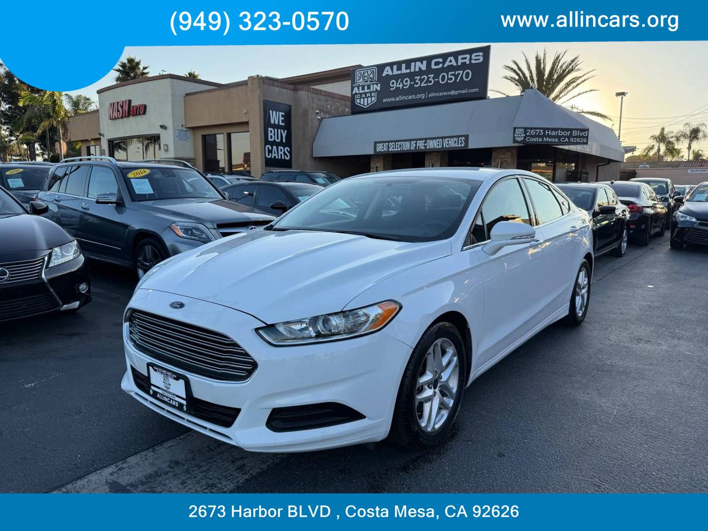 2015 Ford Fusion SE — Sedan — 95,022 mi — Costa Mesa, CA