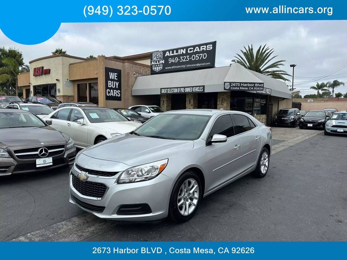 2015 Chevrolet Malibu LT — Sedan — 111,566 mi — Costa Mesa, CA