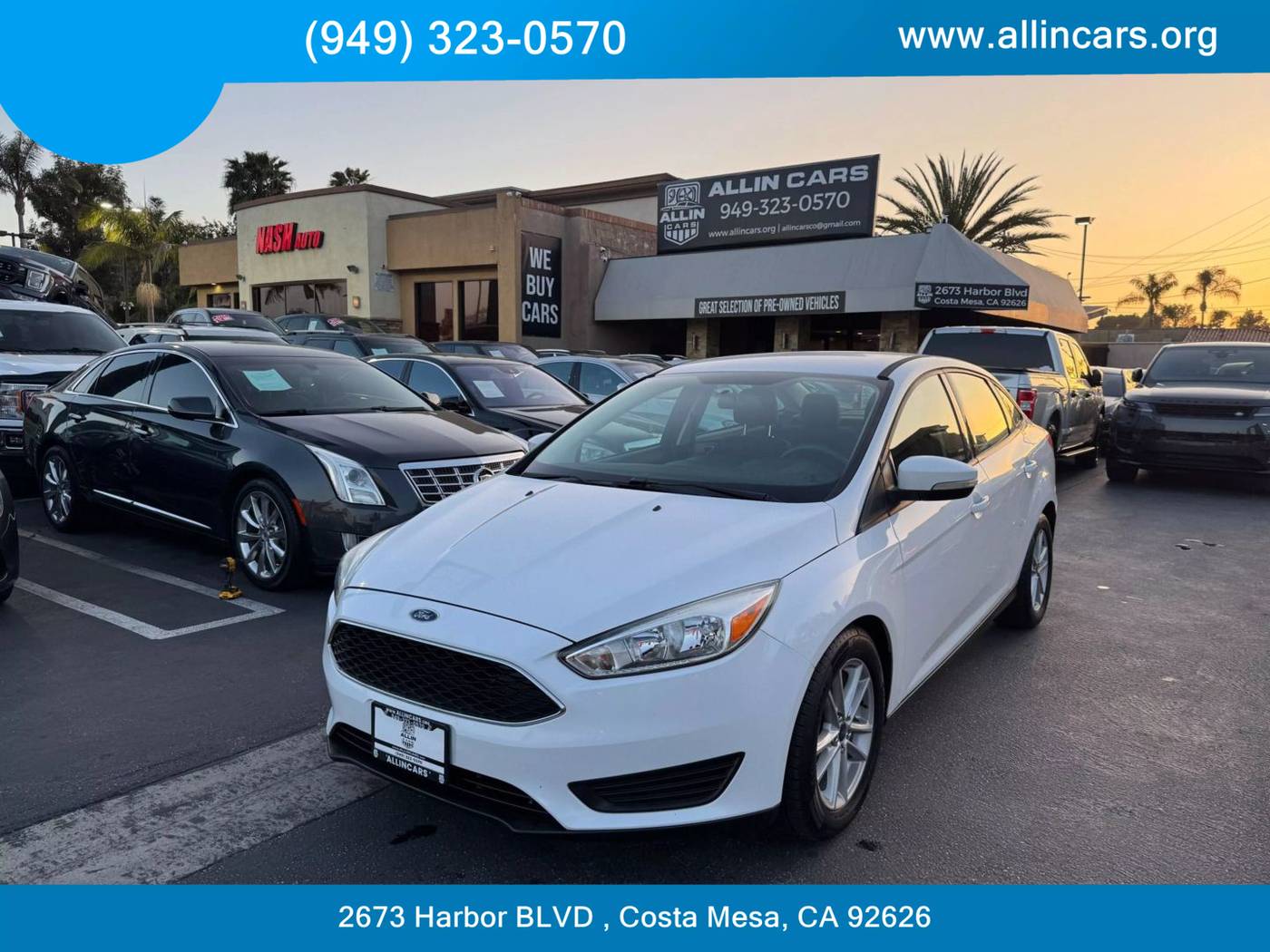 2017 Ford Focus SE — Sedan — 64,791 mi — Costa Mesa, CA