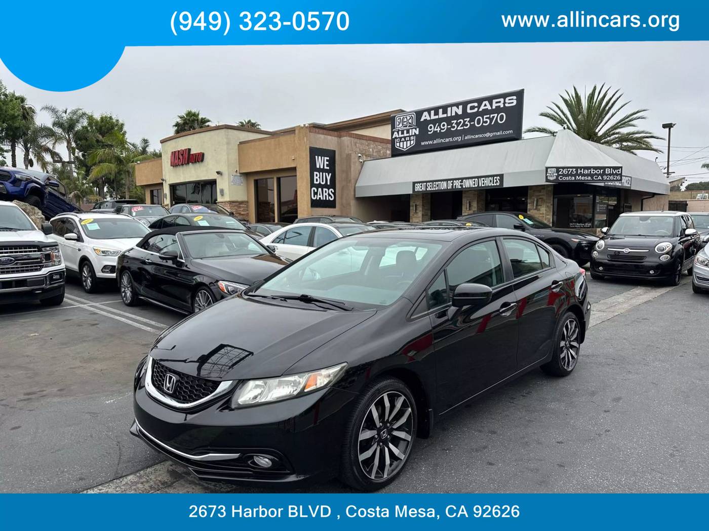 2015 Honda Civic EX-L — Sedan — 95,930 mi — Costa Mesa, CA