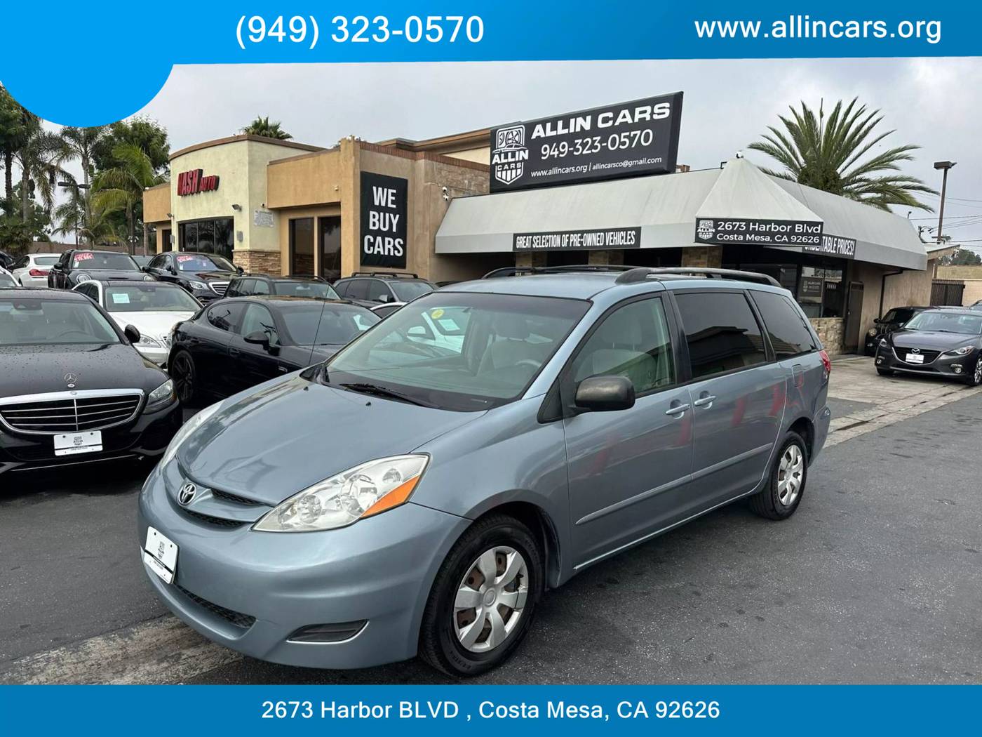 2008 Toyota Sienna LE — Minivan — 128,858 mi — Costa Mesa, CA