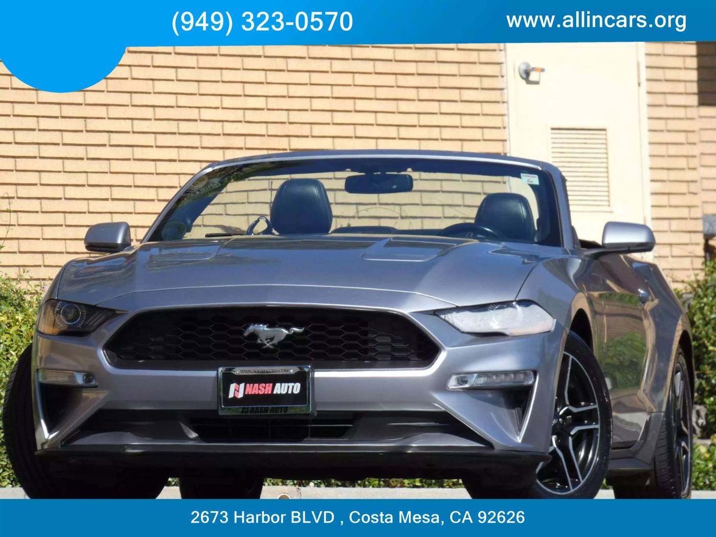 2020 Ford Mustang EcoBoost Premium — Convertible — 51,169 mi — Costa Mesa, CA