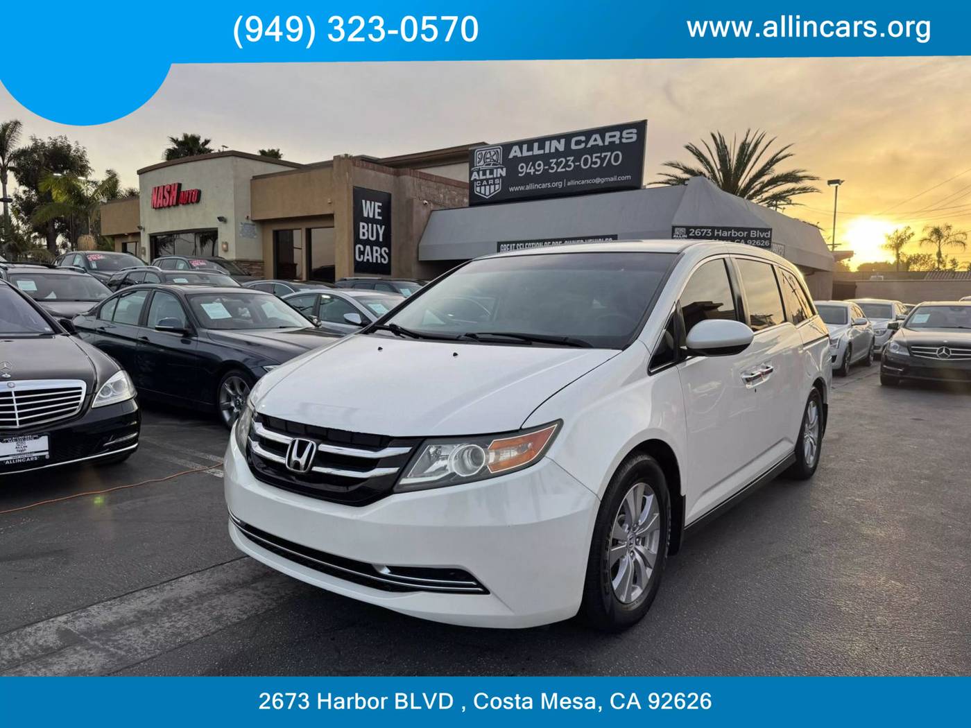 2015 Honda Odyssey EX — Minivan — 121,878 mi — Costa Mesa, CA