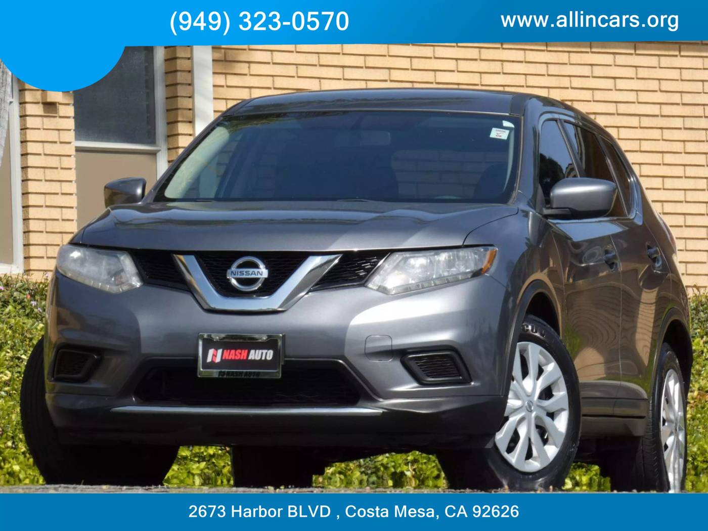 2016 Nissan Rogue S — SUV — 84,963 mi — Costa Mesa, CA