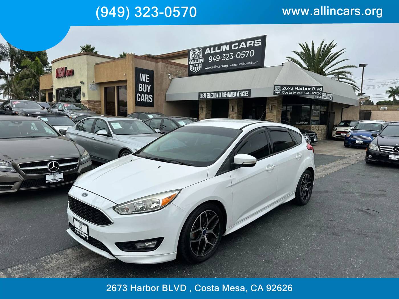 2016 Ford Focus SE — Hatchback — 67,871 mi — Costa Mesa, CA