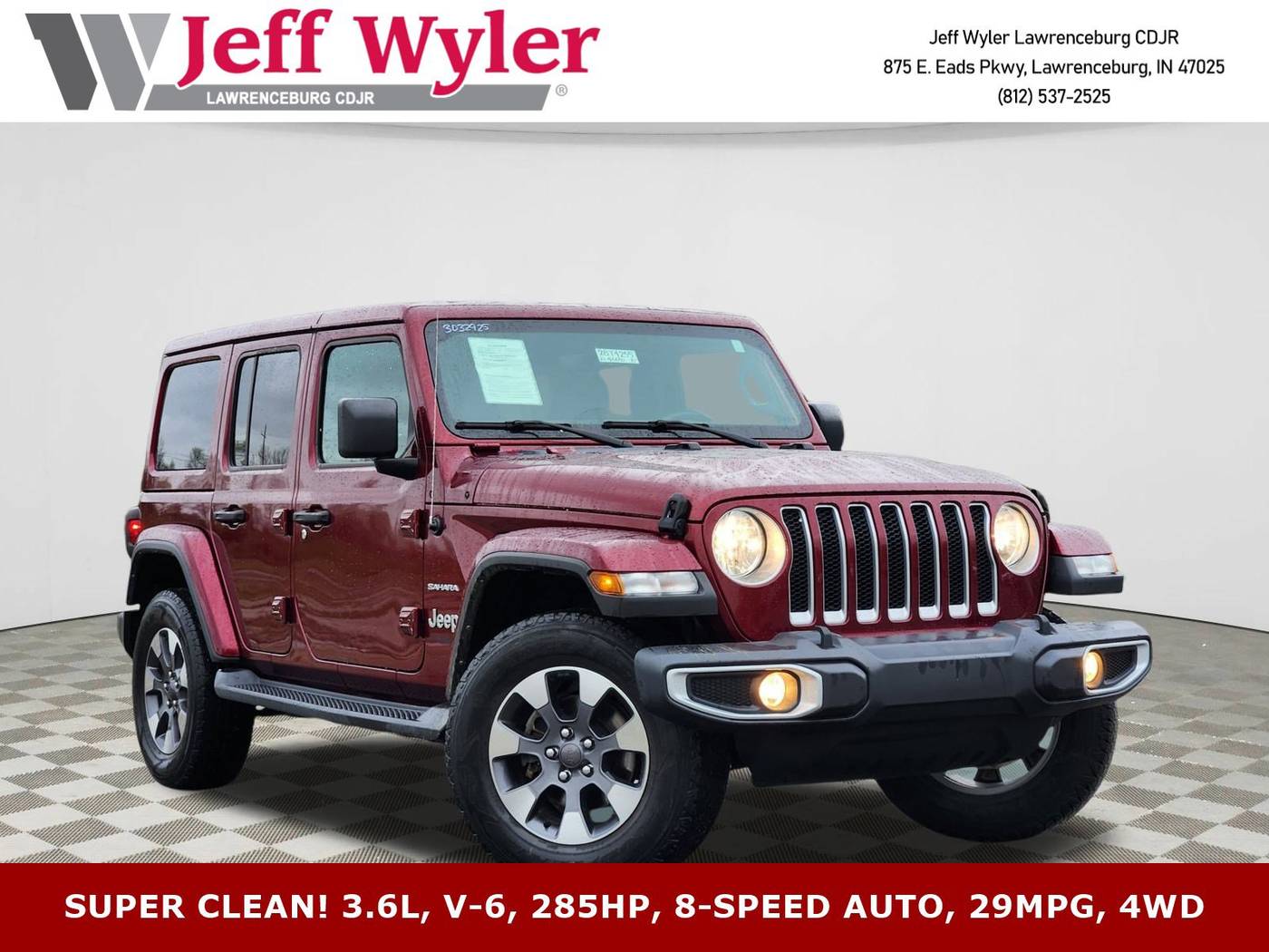 2021 Jeep Wrangler Sahara — SUV — 37,384 mi — Lawrenceburg, IN