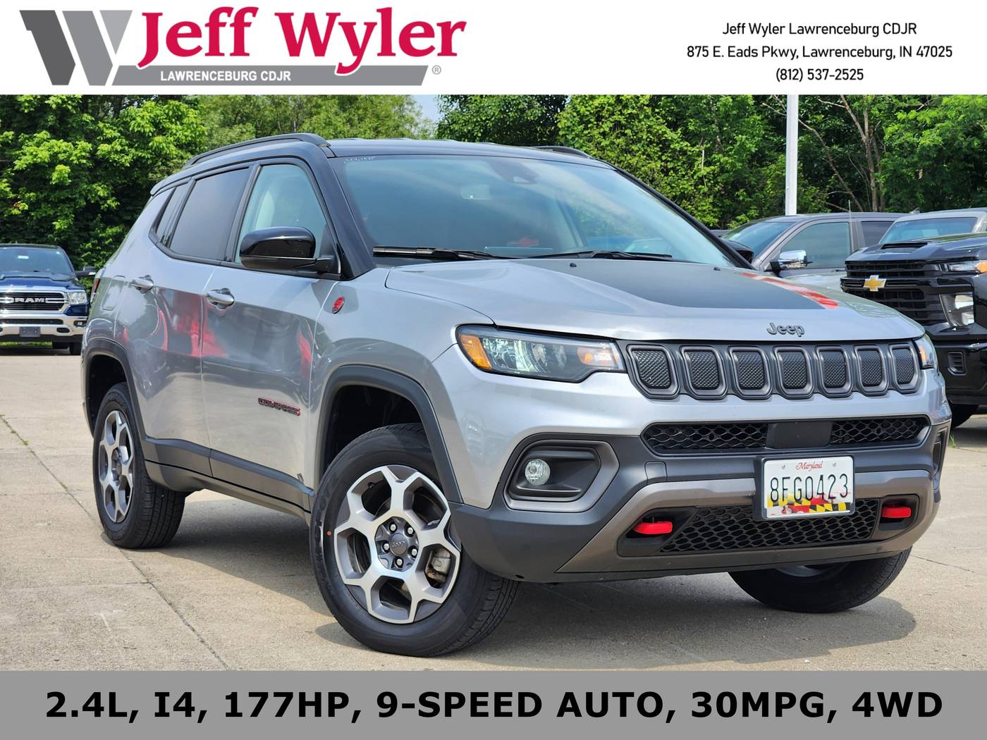 2022 Jeep Compass Trailhawk — SUV — 50,395 mi — Lawrenceburg, IN