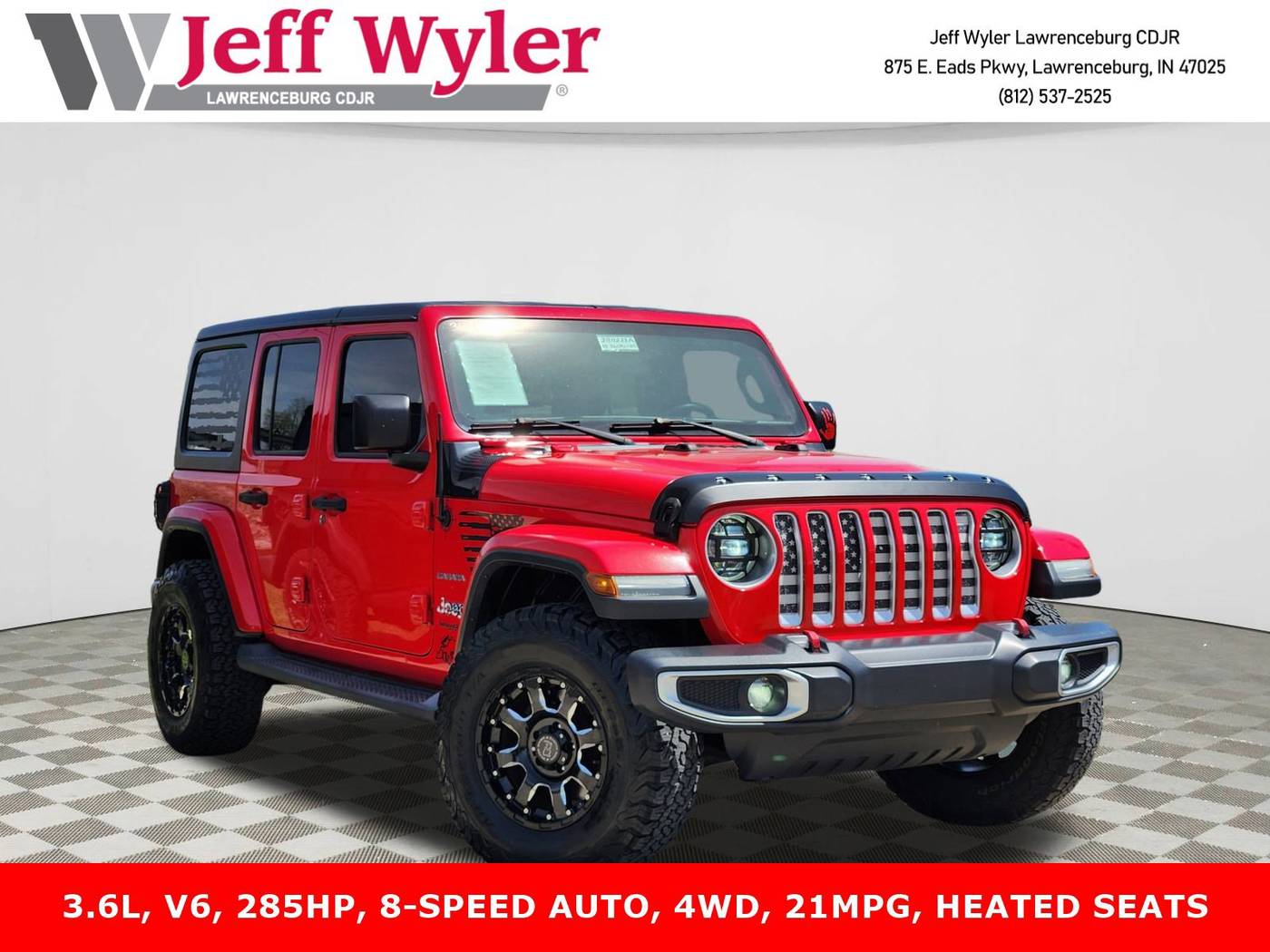 2018 Jeep Wrangler Sahara — SUV — 125,820 mi — Lawrenceburg, IN