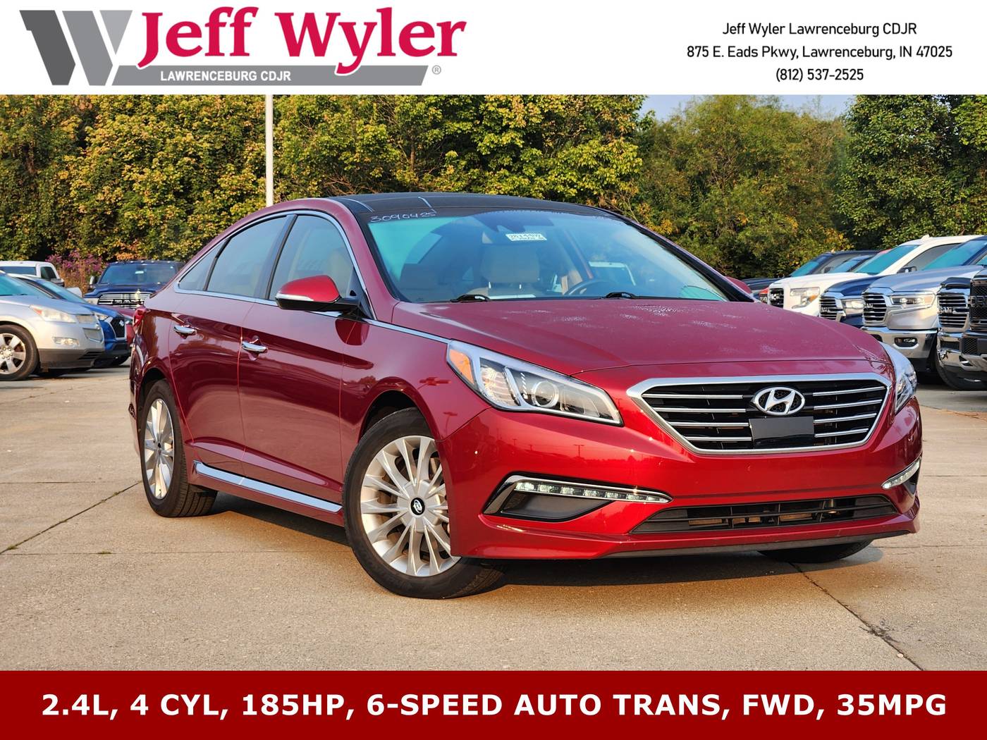 2015 Hyundai Sonata Limited — Sedan — 44,605 mi — Lawrenceburg, IN