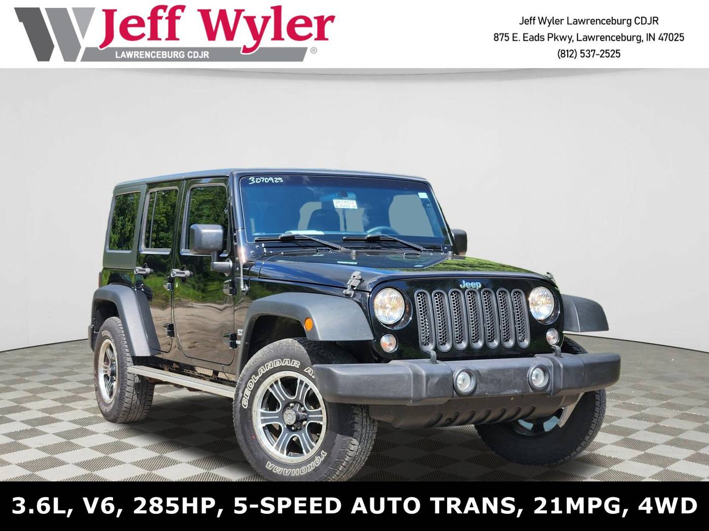 2016 Jeep Wrangler Sport — SUV — 85,056 mi — Lawrenceburg, IN