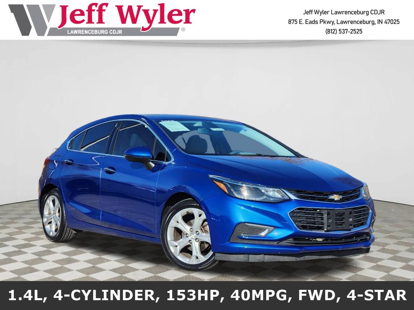 2017 Chevrolet Cruze Premier — Hatchback — 125,628 mi — Lawrenceburg, IN
