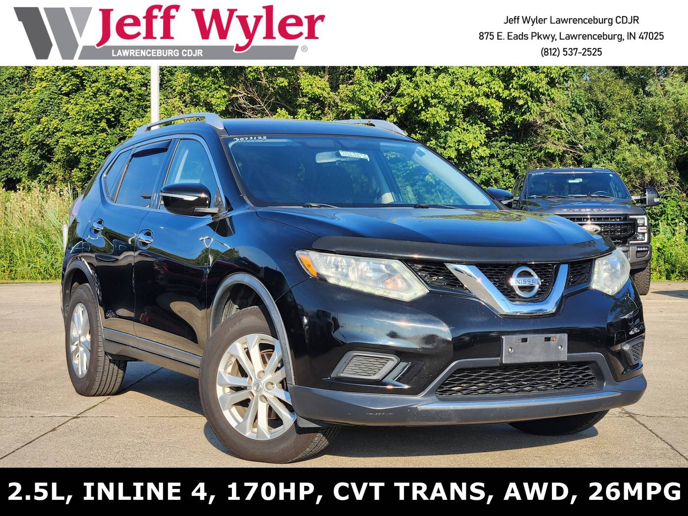 2015 Nissan Rogue SV — SUV — 89,798 mi — Lawrenceburg, IN