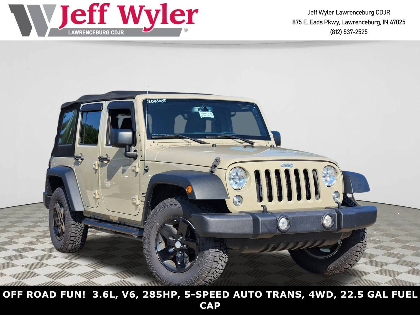 2018 Jeep Wrangler Sport S — SUV — 77,010 mi — Lawrenceburg, IN