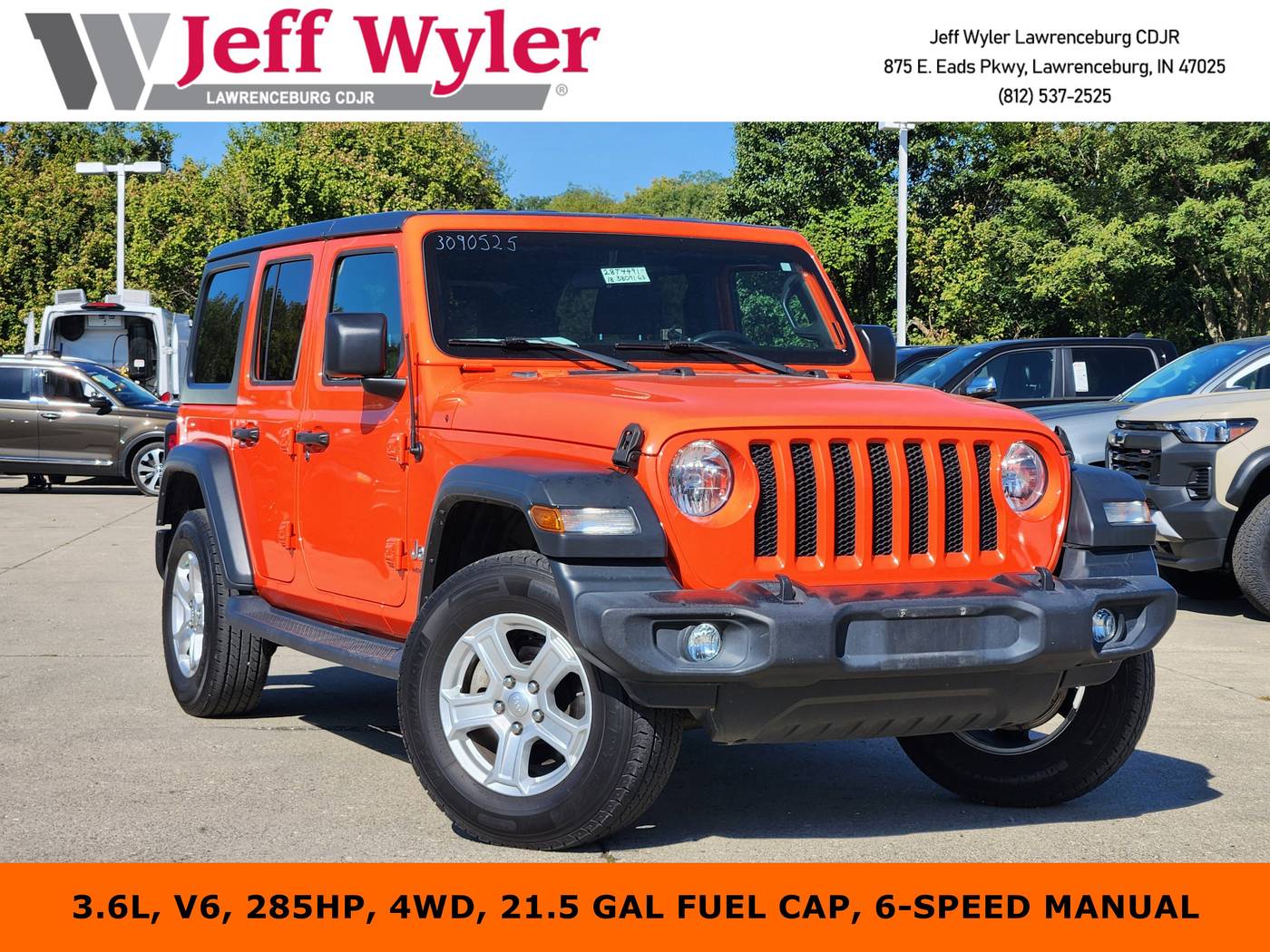2018 Jeep Wrangler Sport S — SUV — 63,550 mi — Lawrenceburg, IN