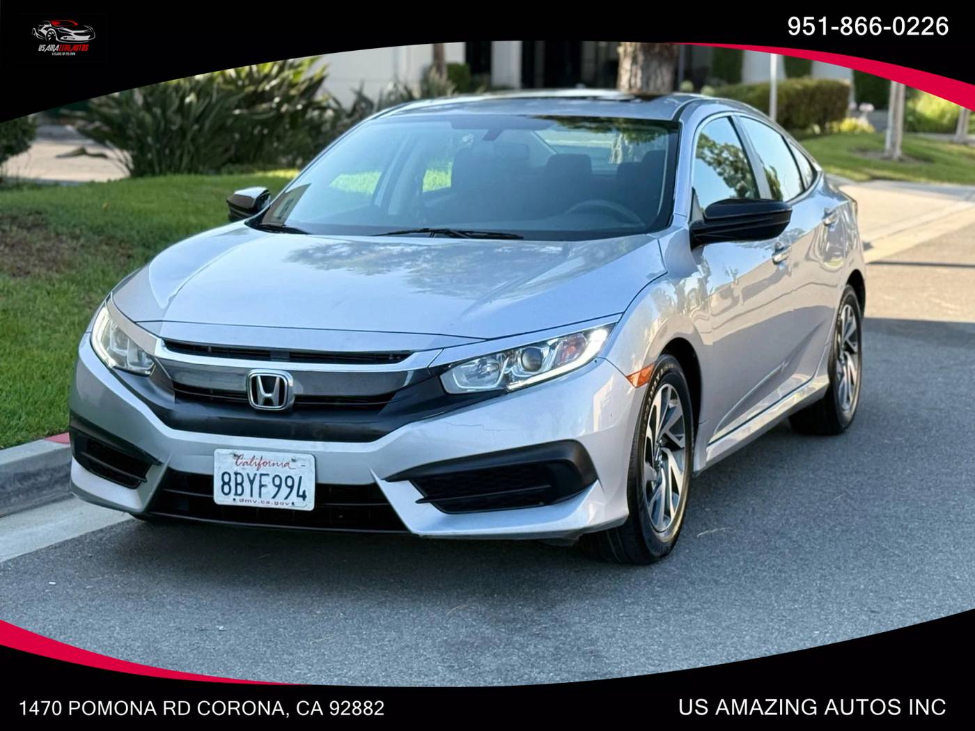 2018 Honda Civic EX — Sedan — 141,582 mi — Corona, CA