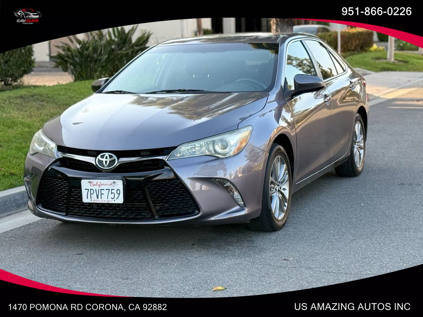2016 Toyota Camry SE — Sedan — 103,684 mi — Corona, CA
