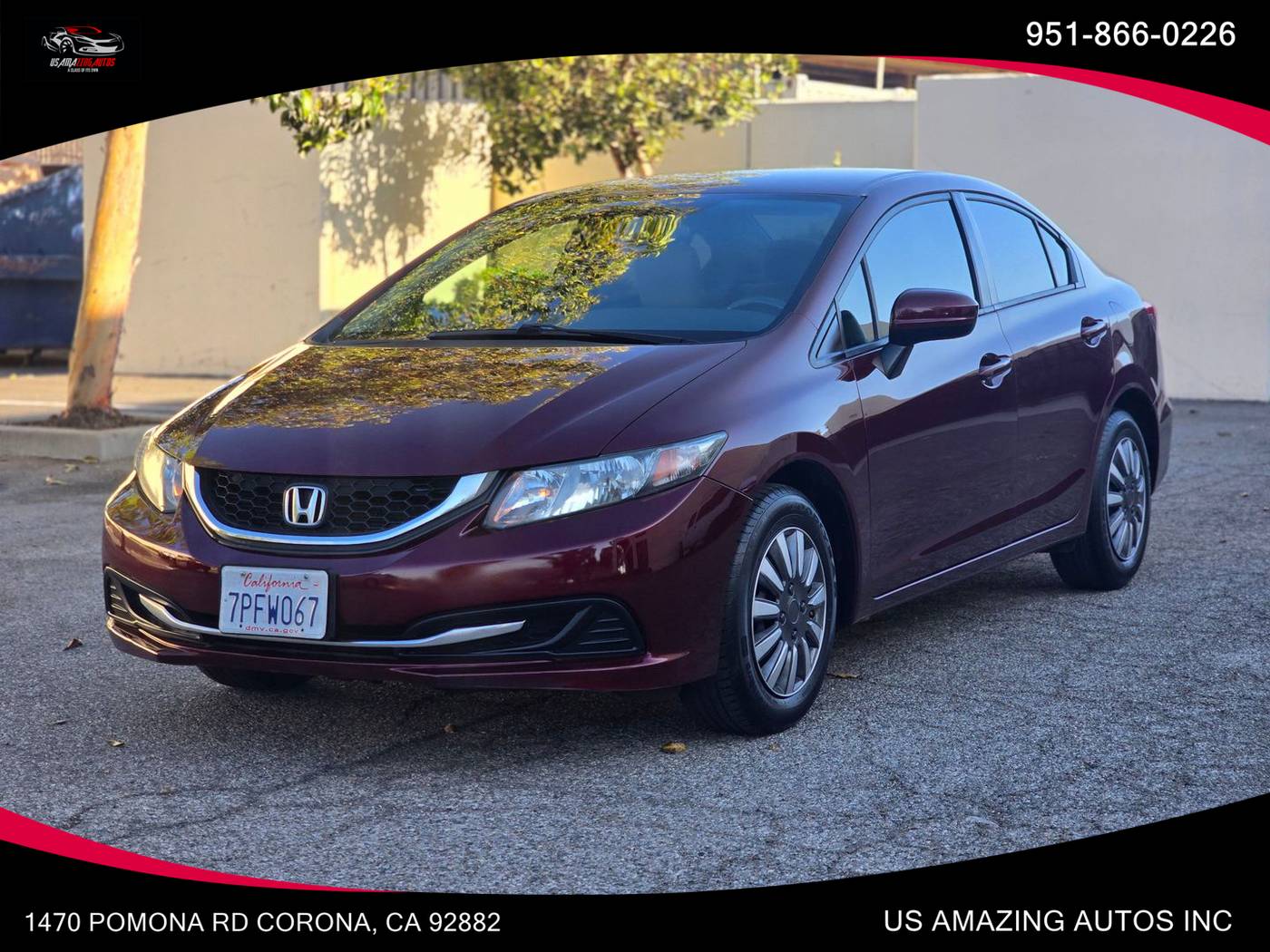 2015 Honda Civic LX — Sedan — 108,311 mi — Corona, CA