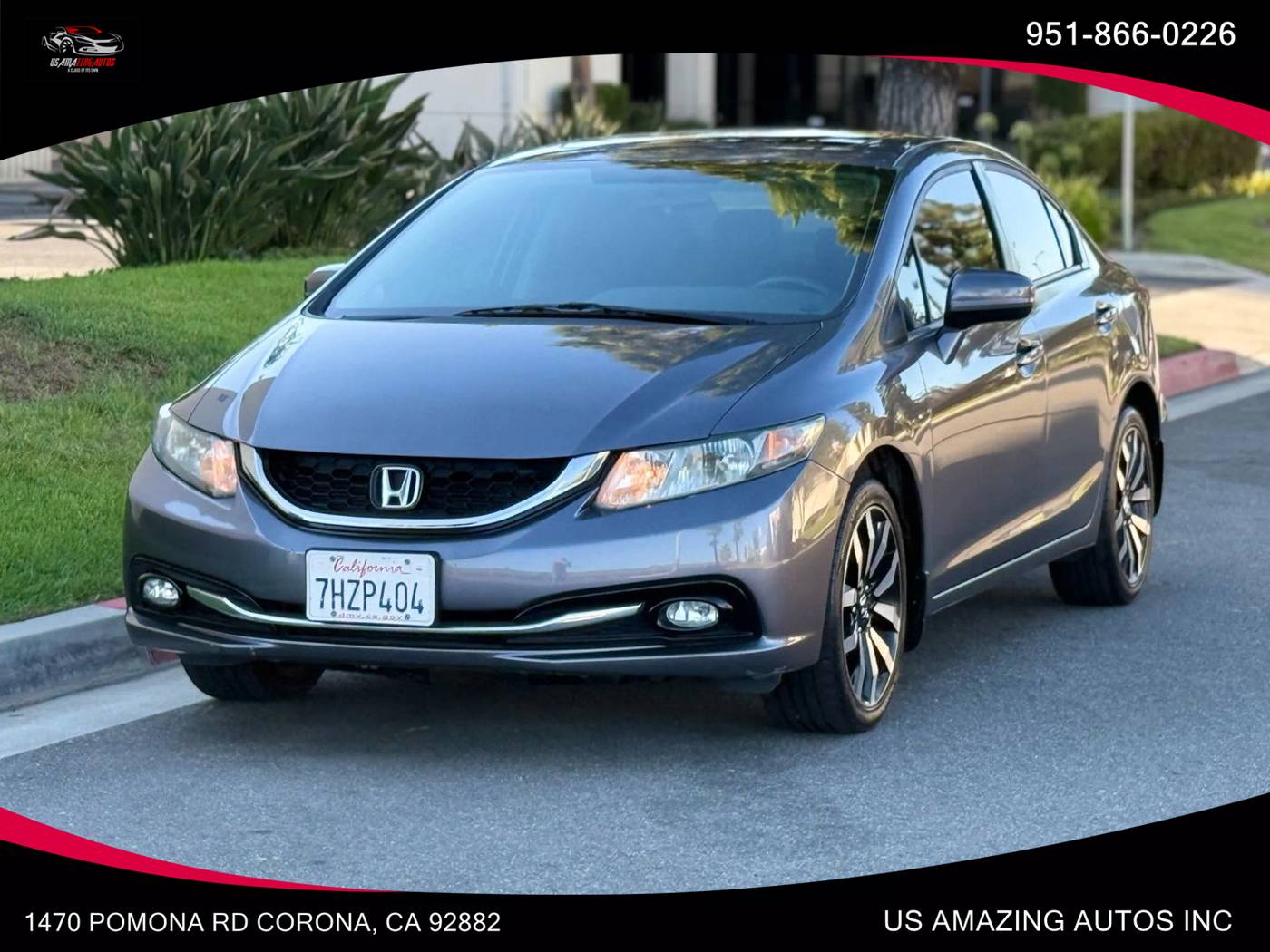 2015 Honda Civic EX-L — Sedan — 59,370 mi — Corona, CA